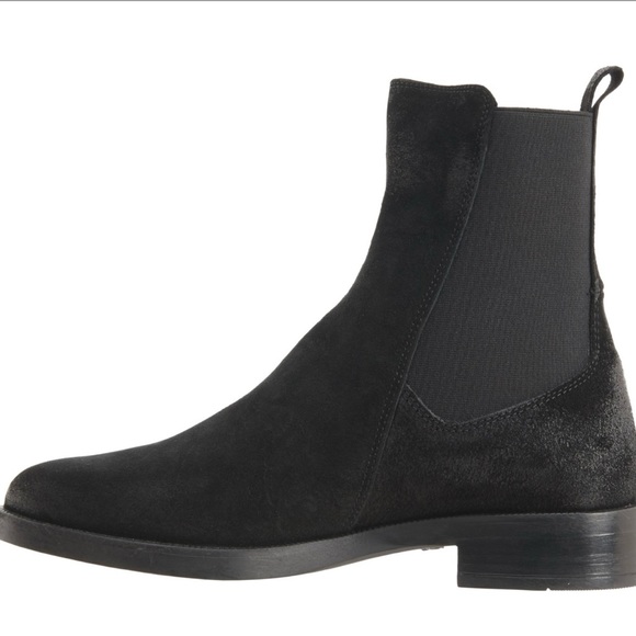 NWT EMANUELE CRASTO Made in Italy Chelsea Boots - Black Suede (For Women) - Picture 5 of 8